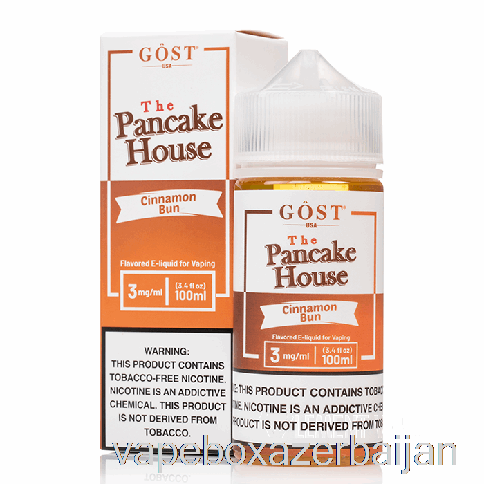 Vape Baku Cinnamon Bun - The Pancake House - GOST Vapor - 100mL 0mg